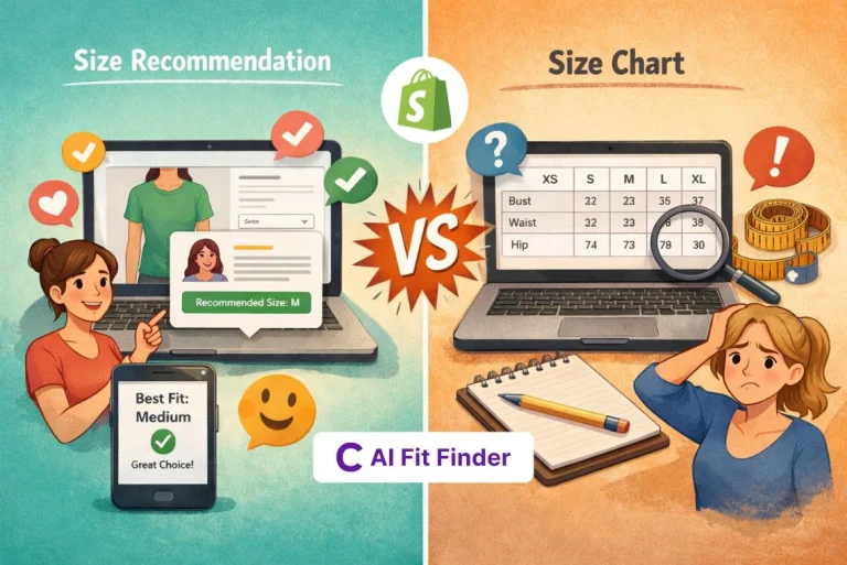 Size Recommendation vs Size Charts What Works Better on Shopify
